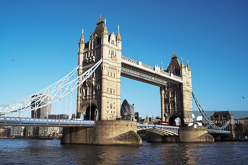 伦敦城市地标（晴空背景）图片素材