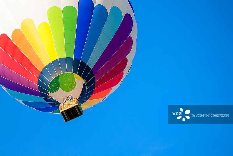 美丽夏日彩色热气球图片素材