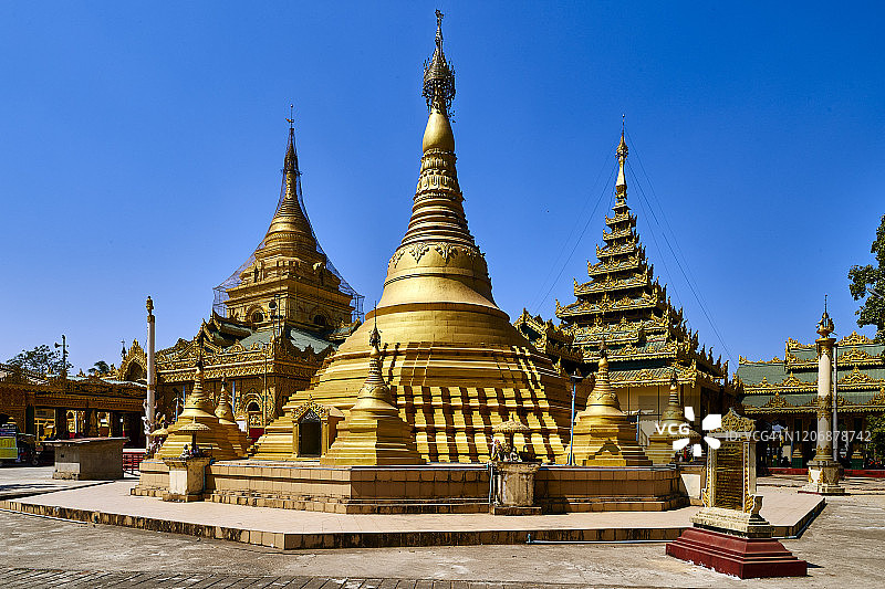 缅甸扎伦佛塔图片素材