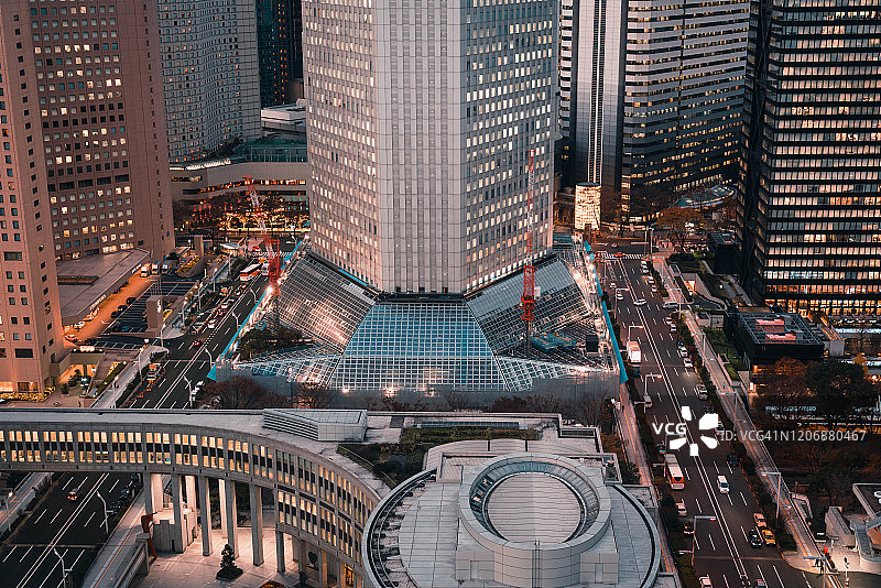 东京新宿城市风光图片素材