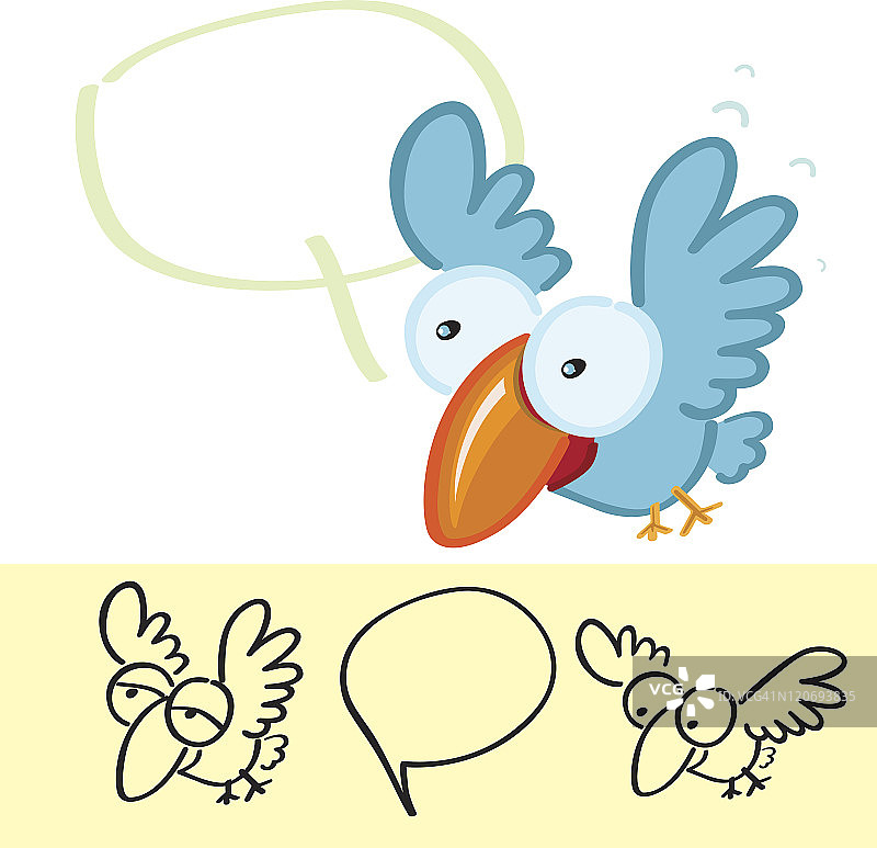 卡通鸟图片素材
