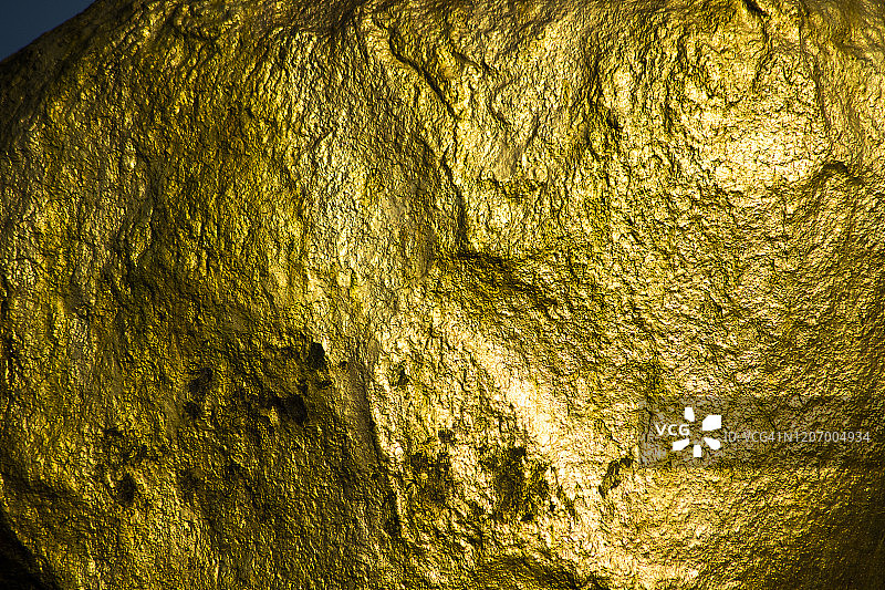 缅甸孟邦吉谛瑜佛塔或金岩佛教圣地图片素材