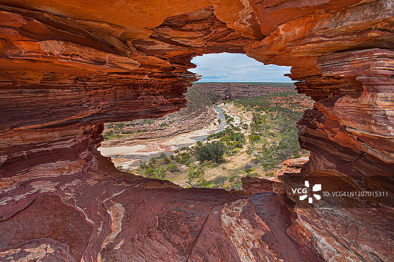 卡尔巴里国家公园的天然岩石窗图片素材