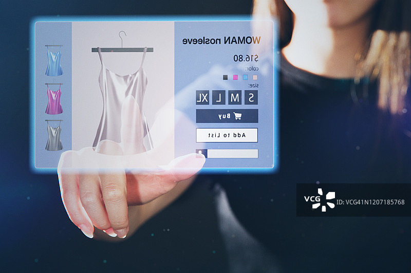 未来感购物数字屏幕图片素材