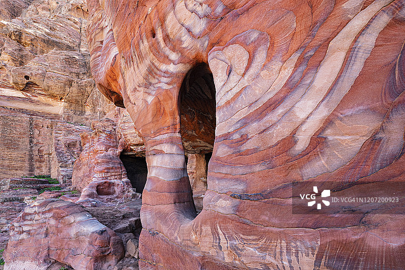 万花筒般的砂岩纹理图片素材
