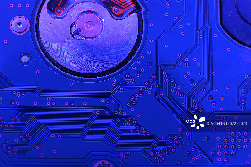 硬盘驱动器的特写图片素材