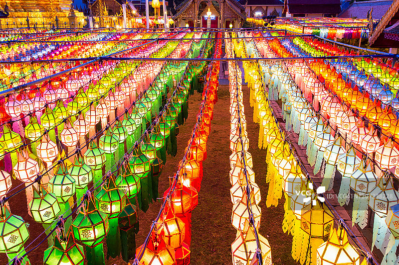 七彩灯节和灯会图片素材
