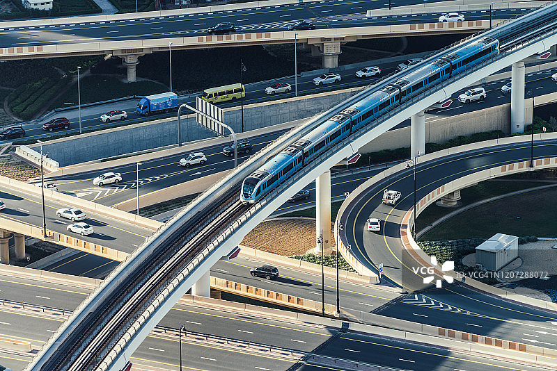 迪拜城市交通系统图片素材
