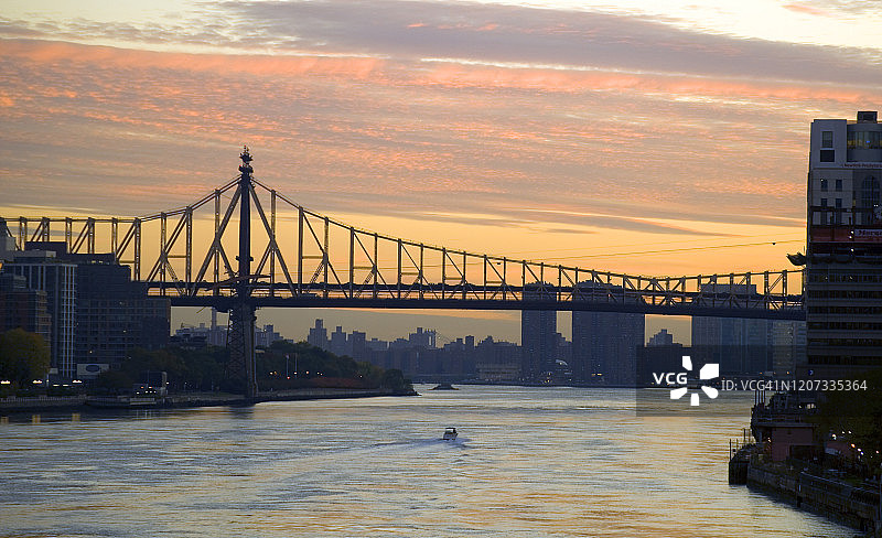 纽约东河59街大桥图片素材