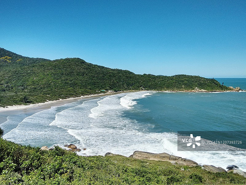 弗洛里亚诺波利斯沉船海滩，巴西圣卡塔琳娜州图片素材