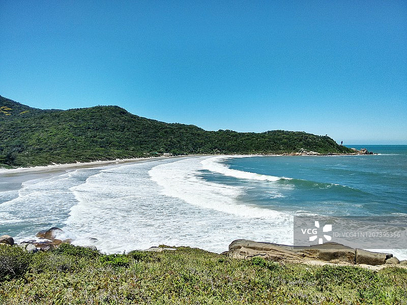 弗洛里亚诺波利斯沉船海滩，巴西圣卡塔琳娜州图片素材