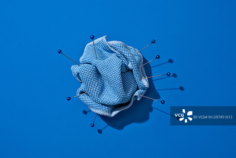 蓝色纺织品图片素材