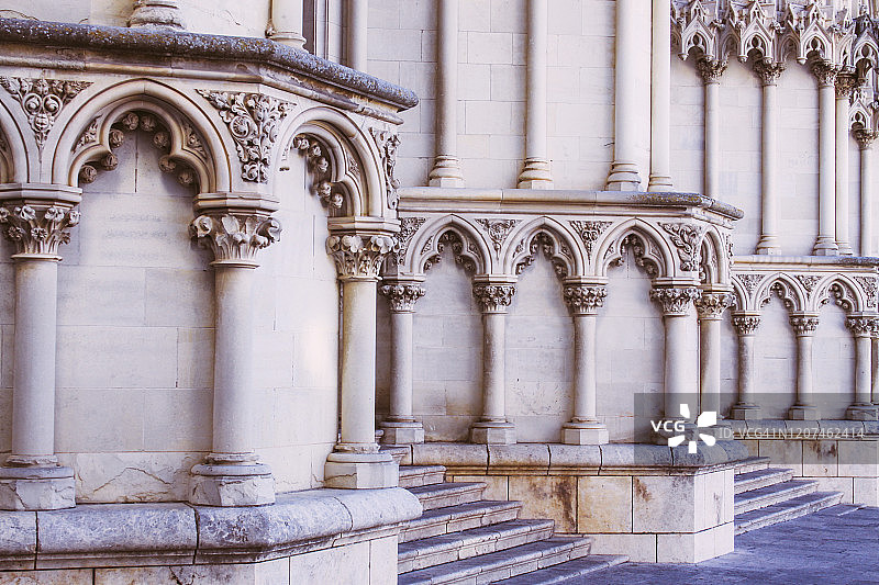 昆卡大教堂外立面细节图片素材