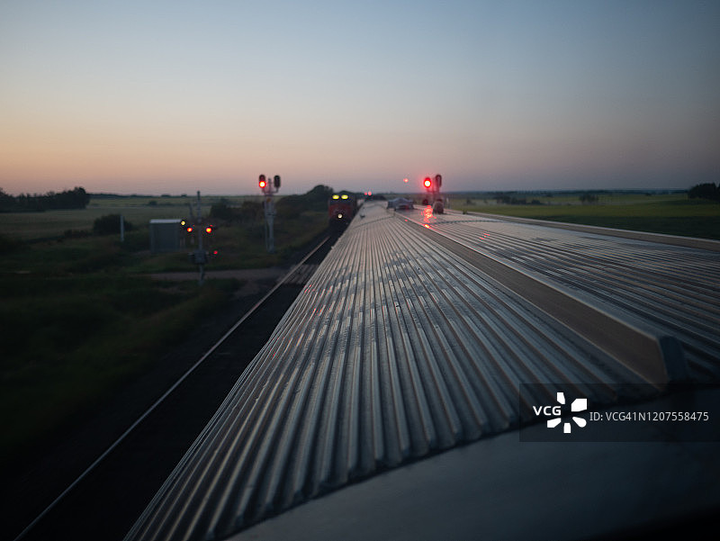 加拿大VIA铁路和加拿大国家铁路图片素材