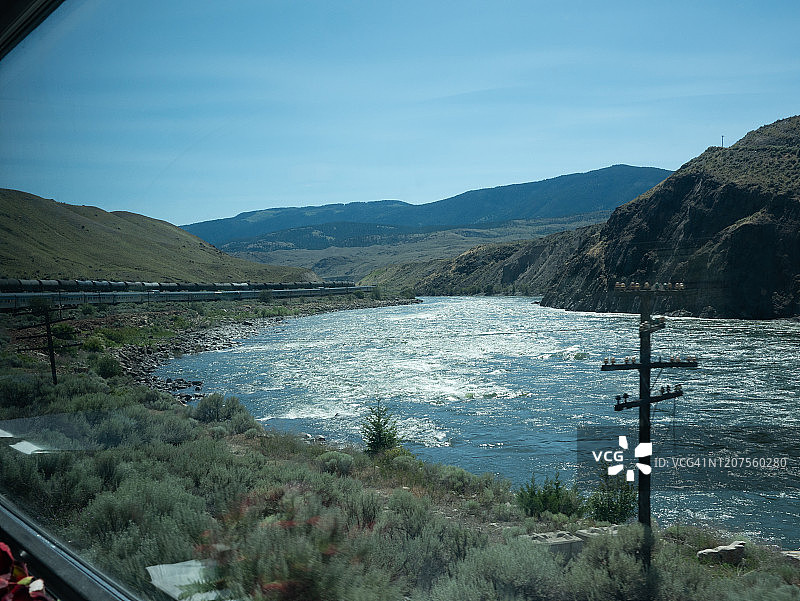 加拿大VIA铁路和加拿大国家铁路图片素材