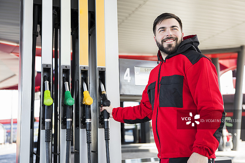 在加油站图片素材