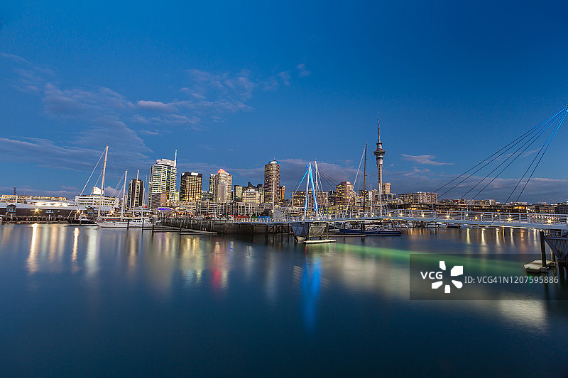 奥克兰城市夜景图片素材