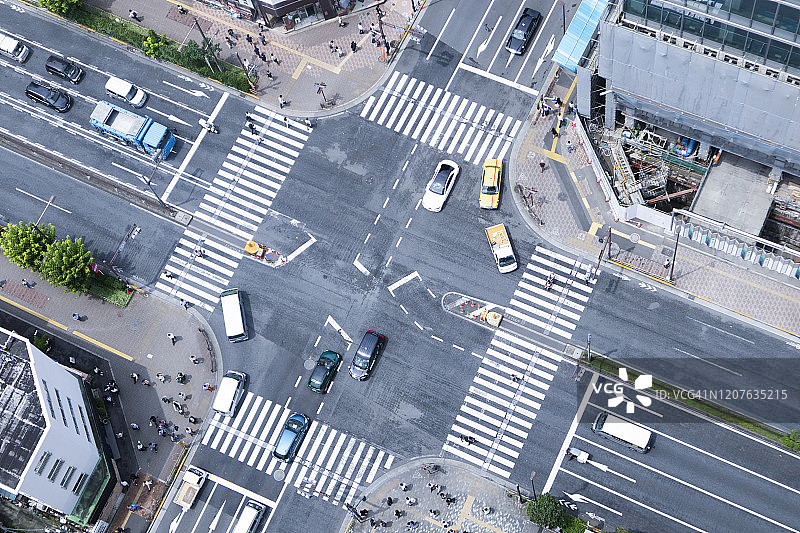 东京十字路口图片素材