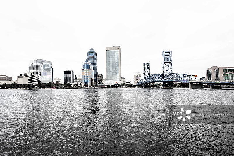 佛罗里达州杰克逊维尔天际线图片素材