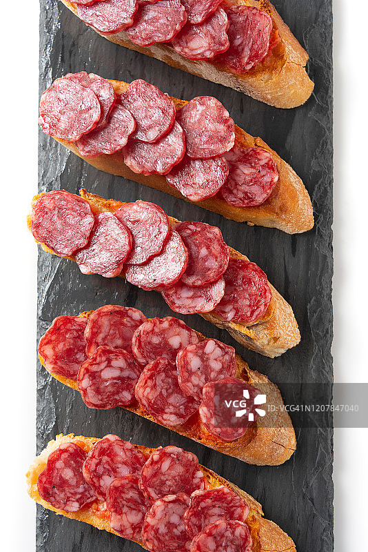 西班牙腊肠小吃图片素材