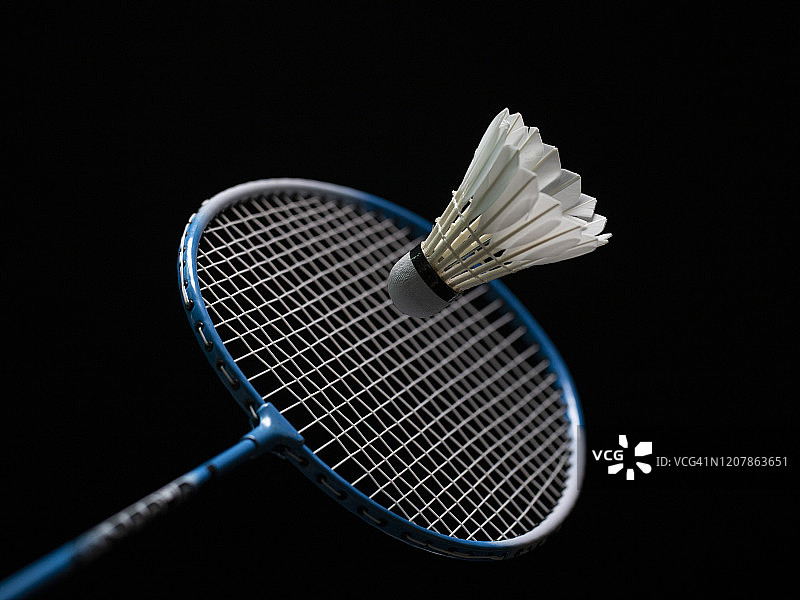羽毛球和羽毛球拍图片素材