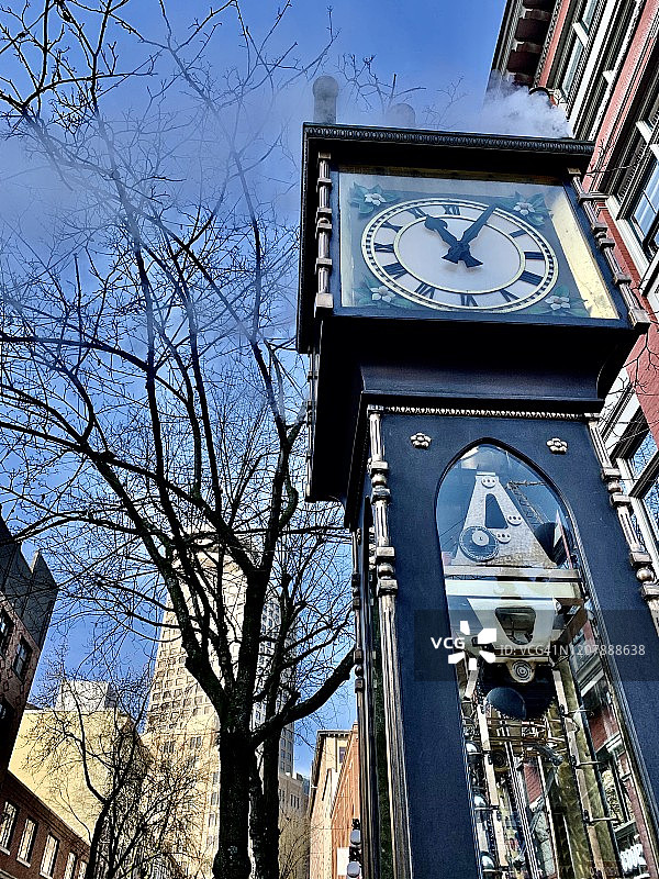 蒸汽钟-加拿大温哥华盖士镇图片素材