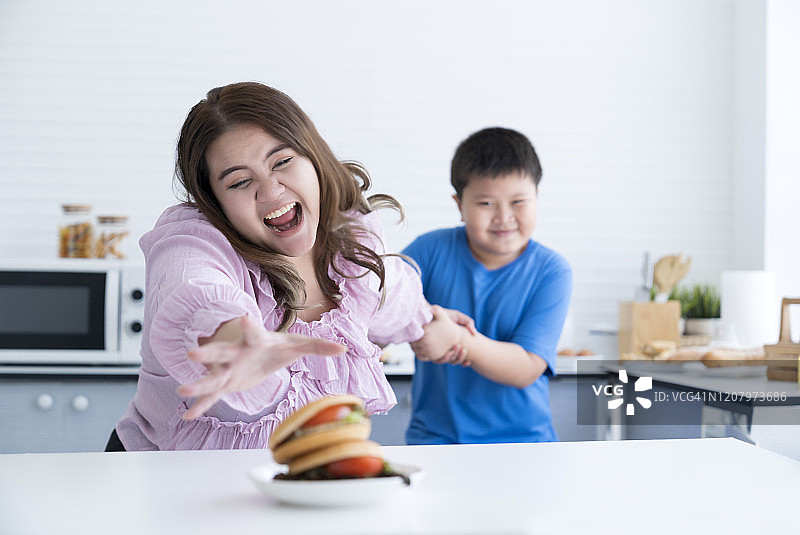 停止食用不健康的食物图片素材