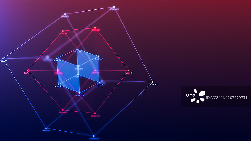 立方体几何形状抽象背景未来科技设计图片素材