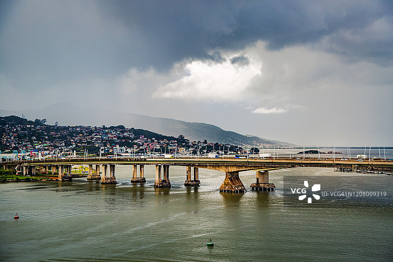 弗洛里亚诺波利斯，圣卡塔琳娜，巴西。图片素材