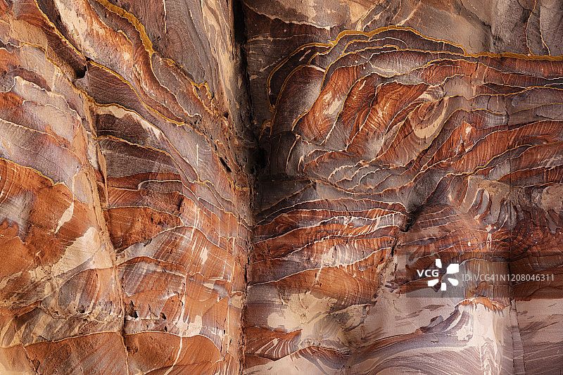 万花筒般的砂岩纹理图片素材