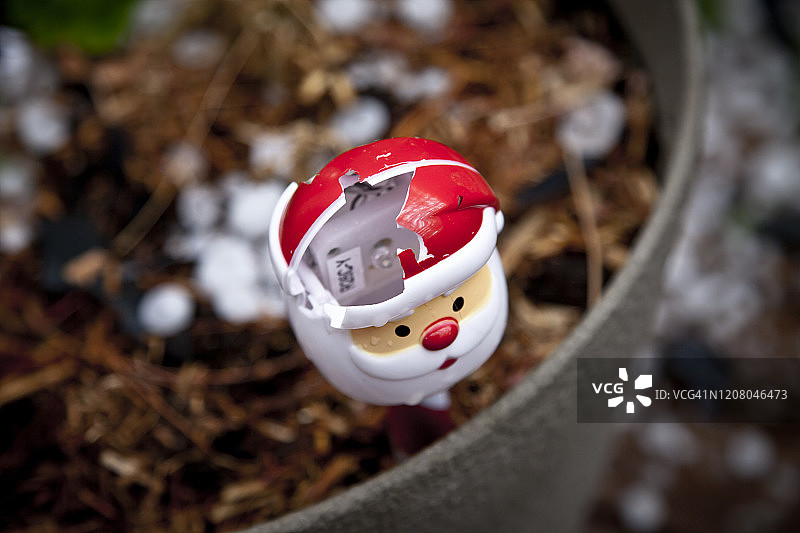 冰雹破坏图片素材