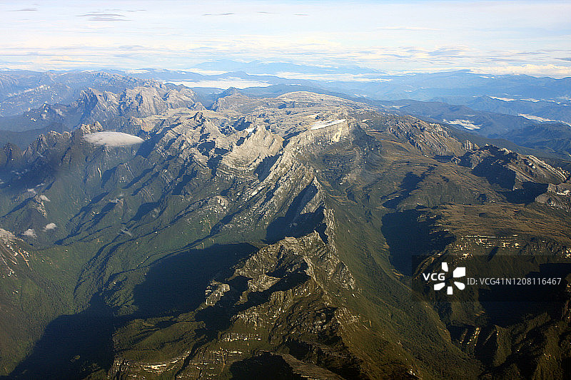 巴布亚冰川和格拉斯伯格铜矿图片素材