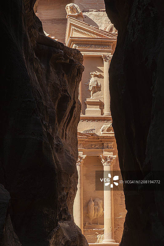 从蛇道看到的卡兹尼神殿图片素材