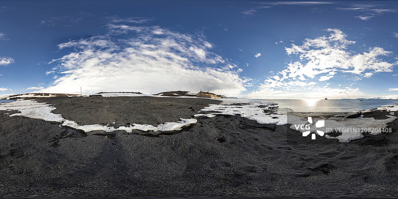 斯科特小屋，埃文斯角，罗斯岛，南极洲图片素材