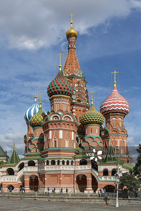 俄罗斯莫斯科的圣瓦西里大教堂图片素材