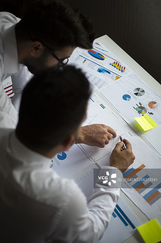 研究图表的商务团队图片素材