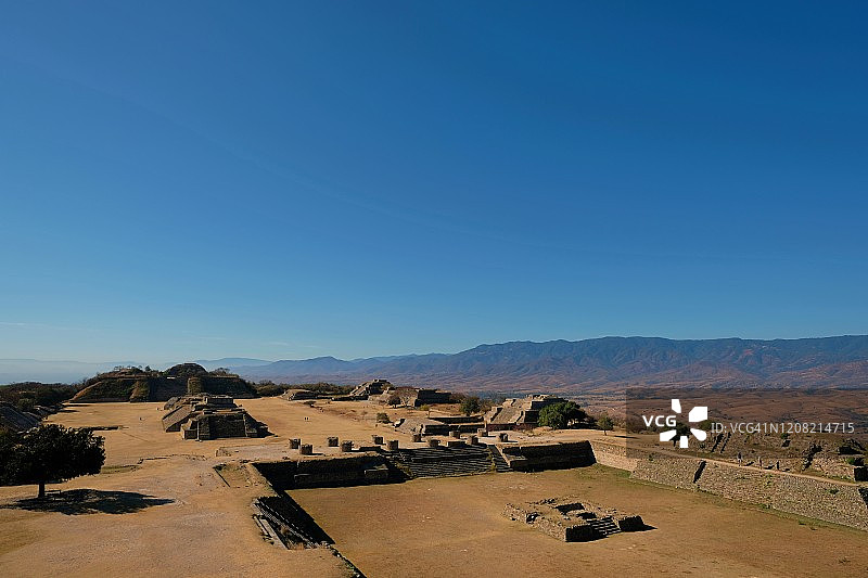 蒙特阿尔班考古遗址城市风光图片素材
