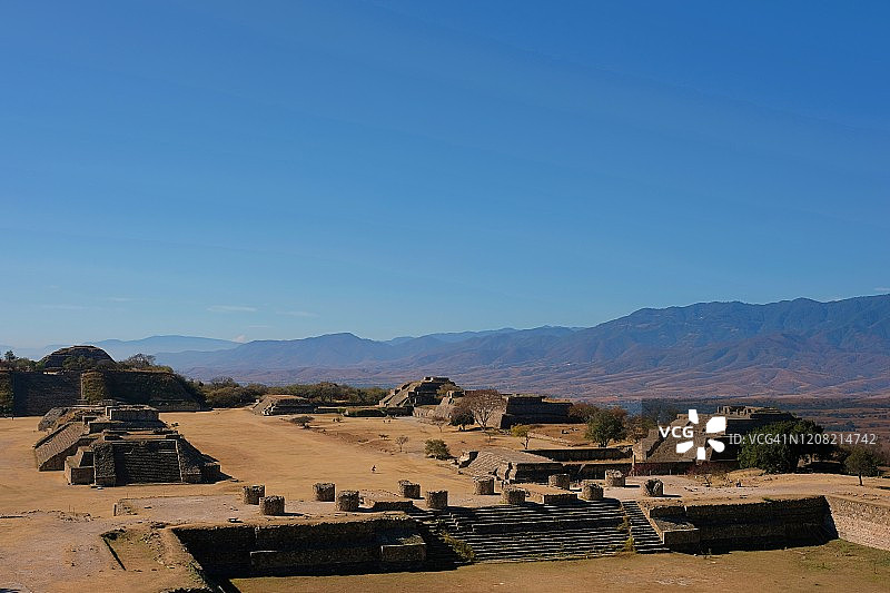 蒙特阿尔班考古遗址城市风光图片素材