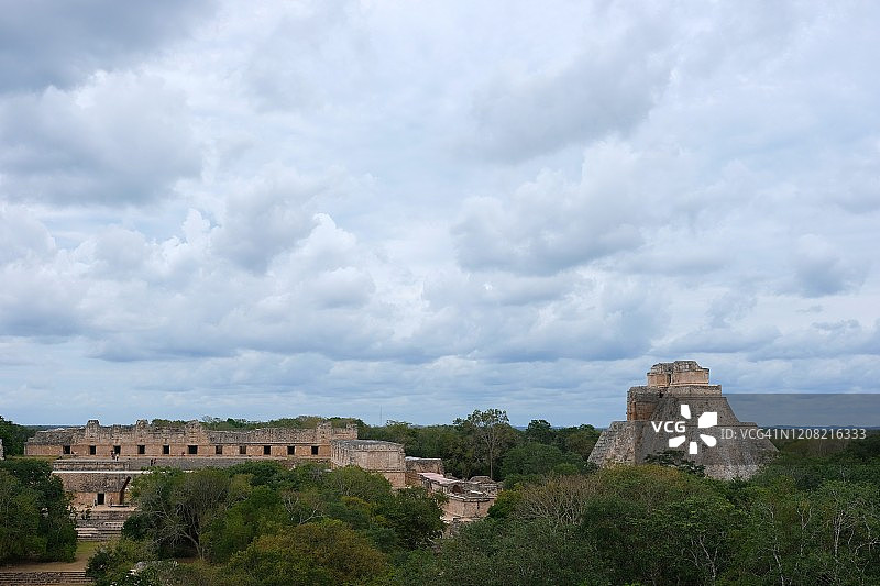 墨西哥尤卡坦半岛的乌斯马尔遗址图片素材