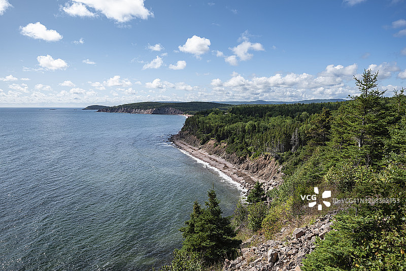 加拿大新斯科舍省Ingonish：布雷顿角高地国家公园的海岸风光图片素材