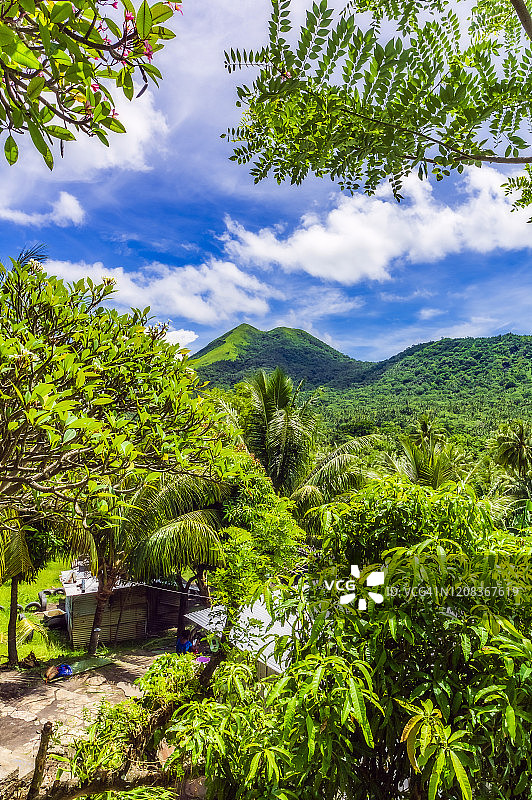 巴布亚新几内亚东新不列颠岛森林小屋图片素材