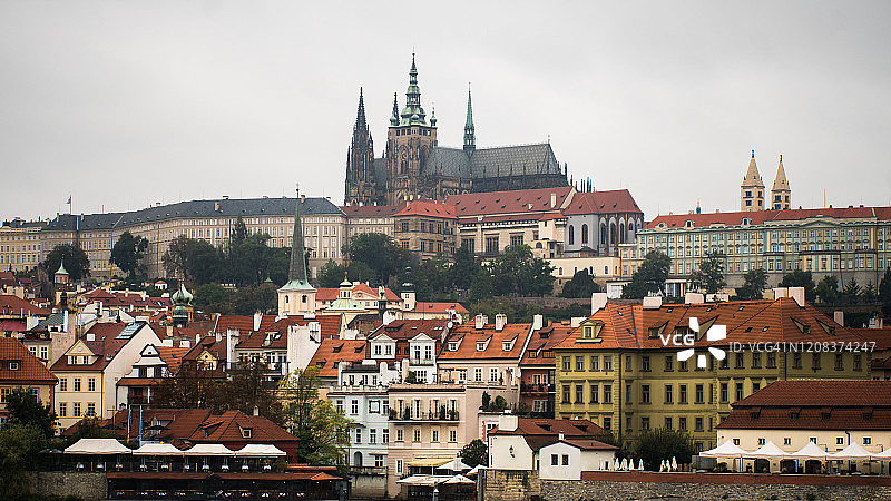 布拉格城堡和圣维特大教堂图片素材