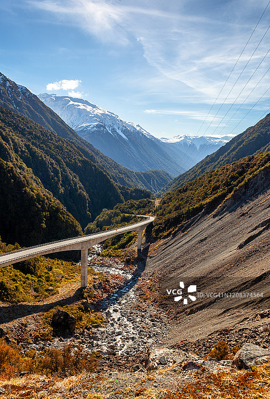 新西兰南岛奥蒂拉高架桥图片素材