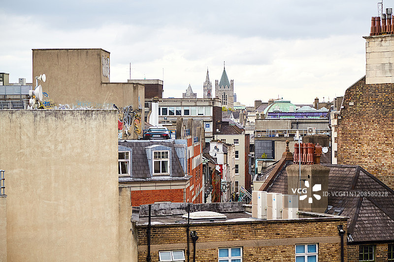 爱尔兰都柏林的天际线图片素材