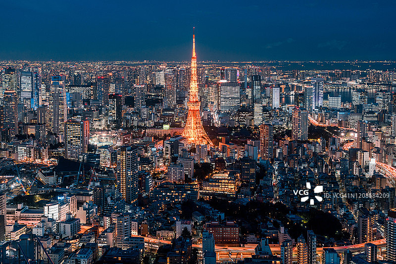 东京夜景图片素材