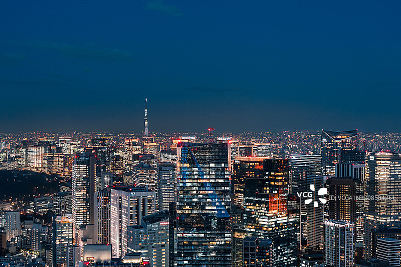 东京夜景图片素材