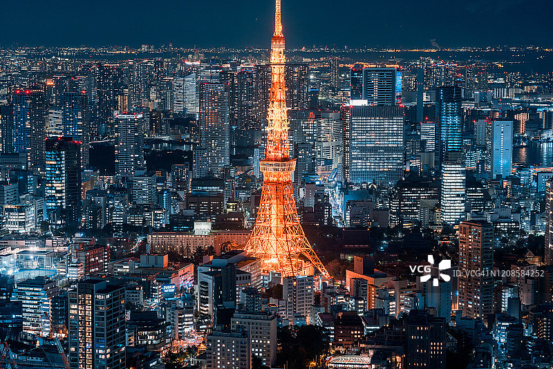 东京夜景图片素材