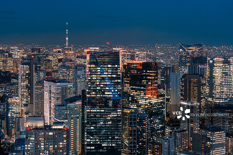 东京夜景图片素材