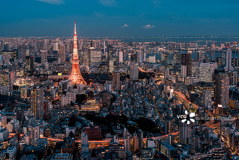东京夜景图片素材