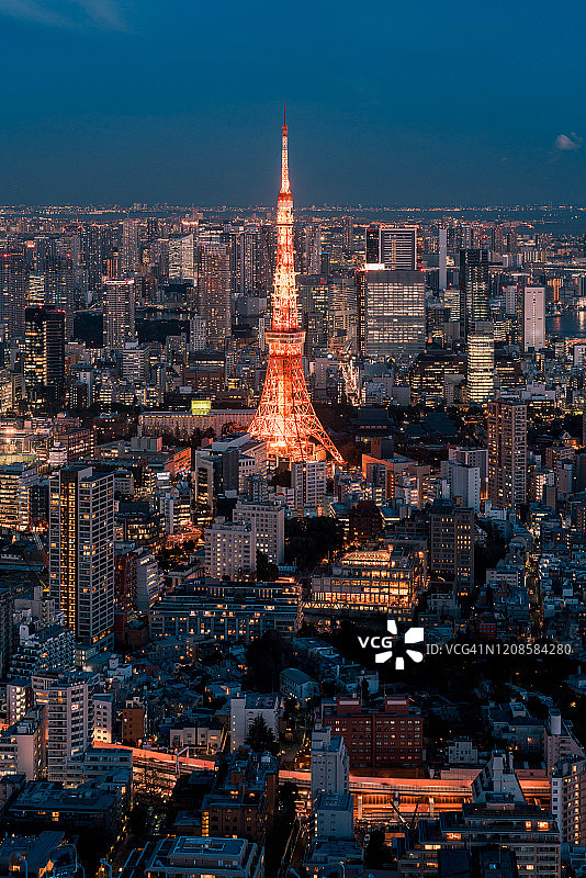 东京夜景图片素材